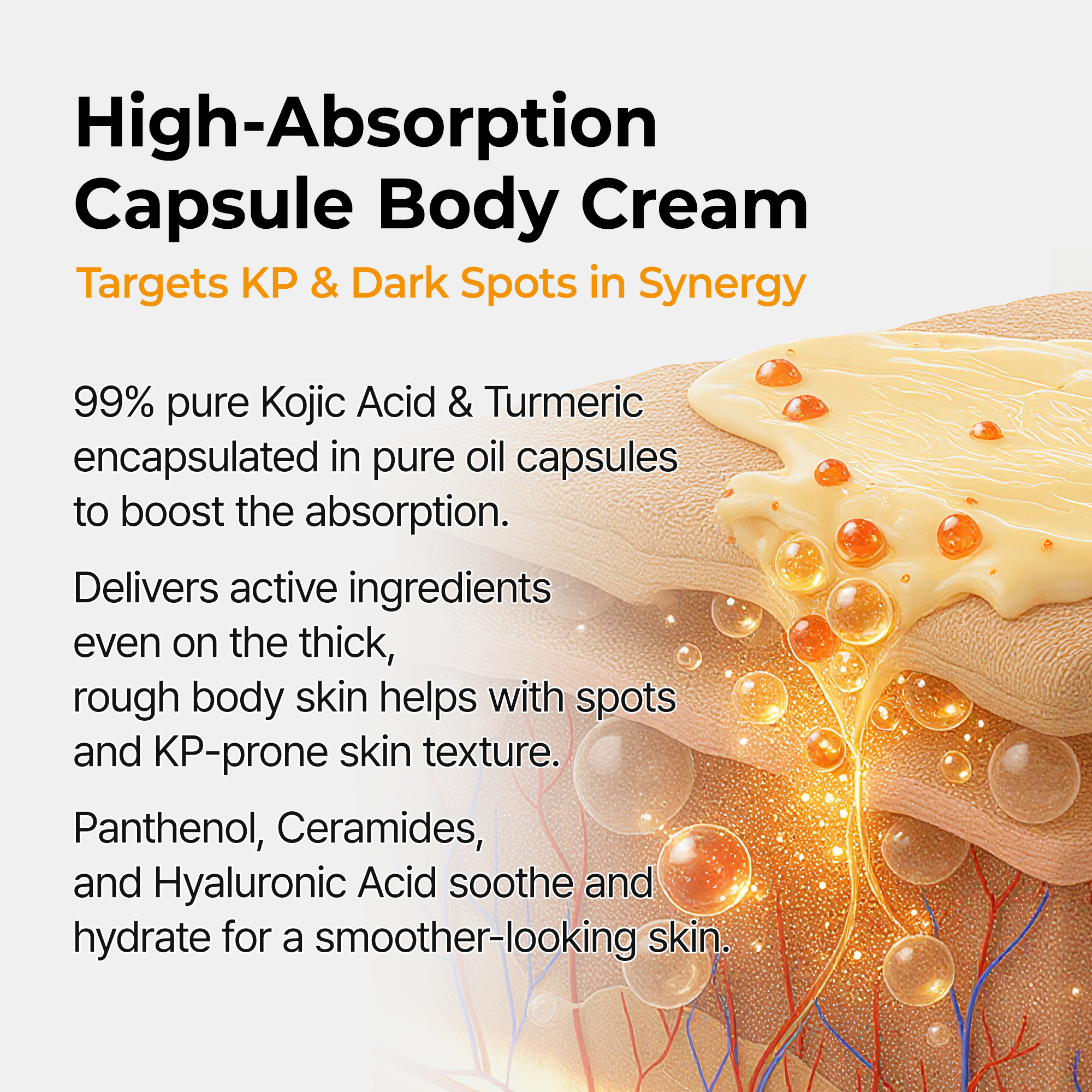 Kojic Acid Turmeric Capsule Body Cream - image 5